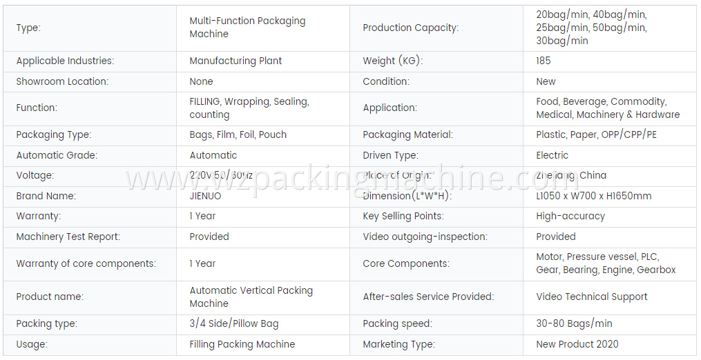 Nylon Tea Bag Vertical Form Fill Seal Machine